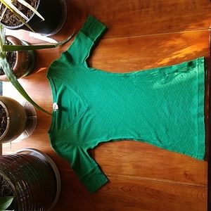 Mossimo Kelly Green V-Neck